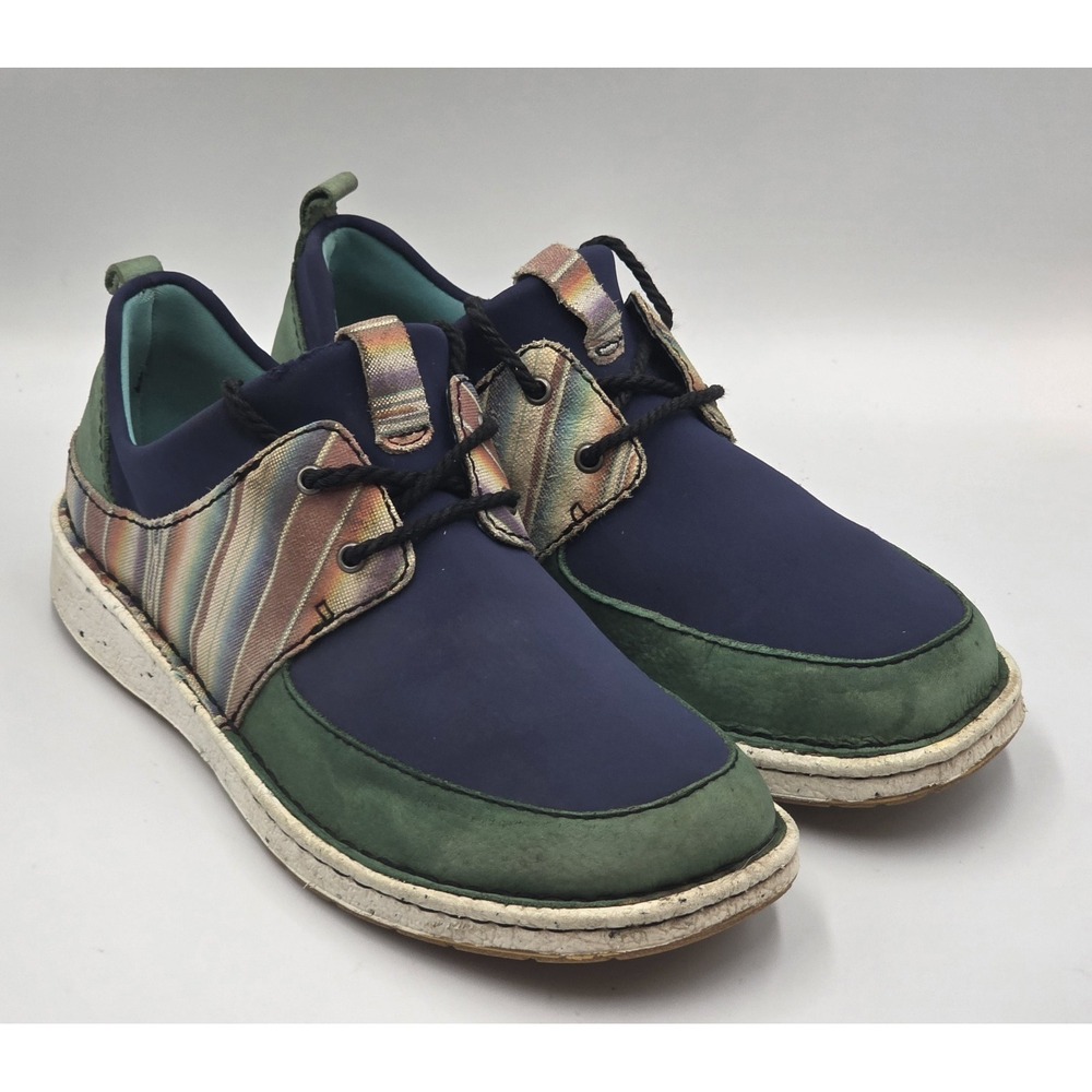 Justin Vista Women's Size 8M M Lace Up Sneaker Loafer Blue Casual Shoes